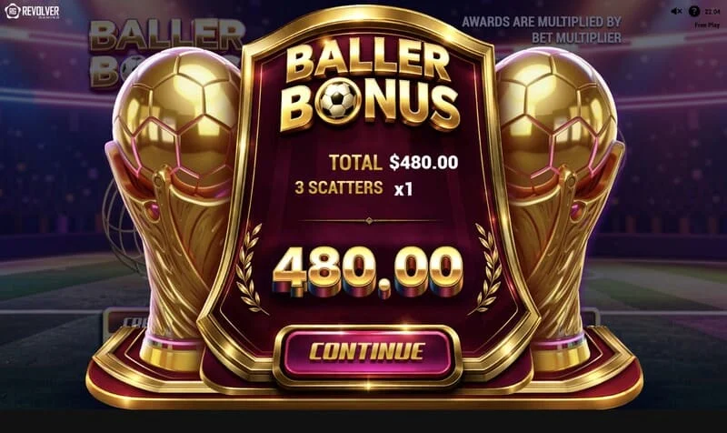 Trophy Spins World Cup 26 – focilabdák kiválasztása a „pick-and-win” játékban